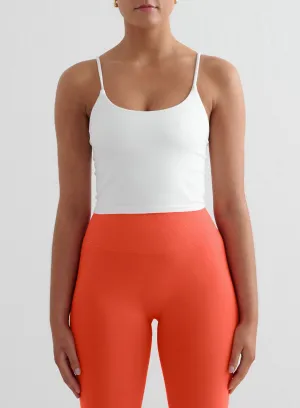 White Shape Seamless Strap Singlet Combat - ready