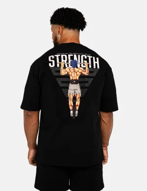 Anime Oversized T-Shirt Strength Men ReflectiveTrims