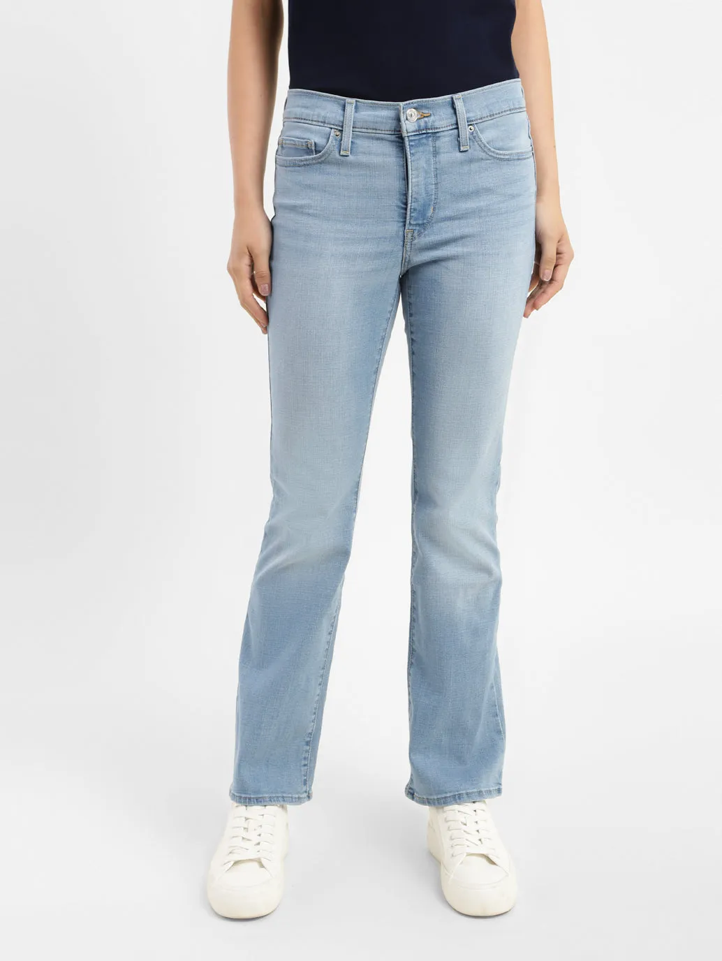Women's 315 Blue Flared Fit High Rise Jeans Fashion Essential