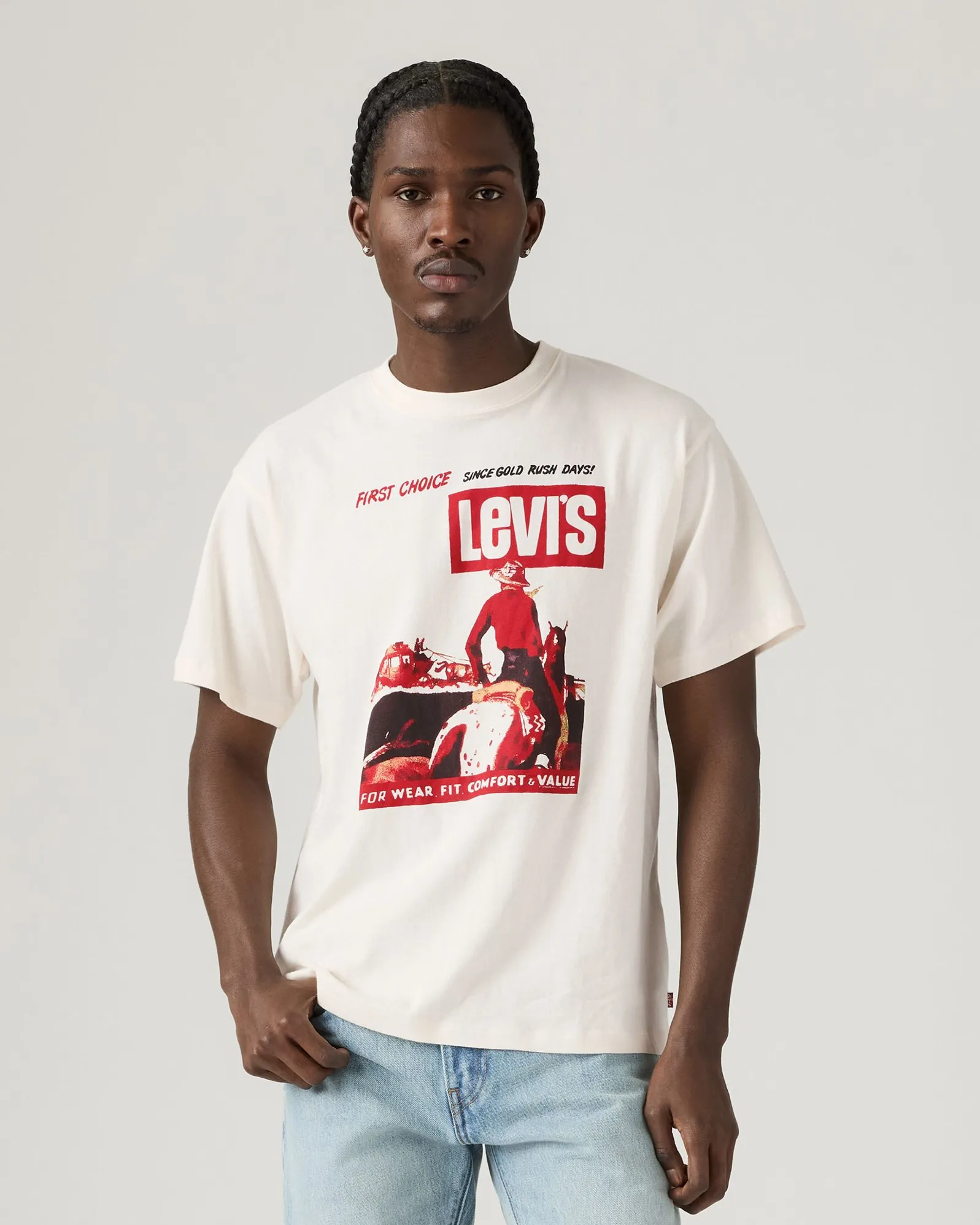 Breathable Lining System Levi's? Vintage Fit Graphic Tee - First Choice 1 Egret