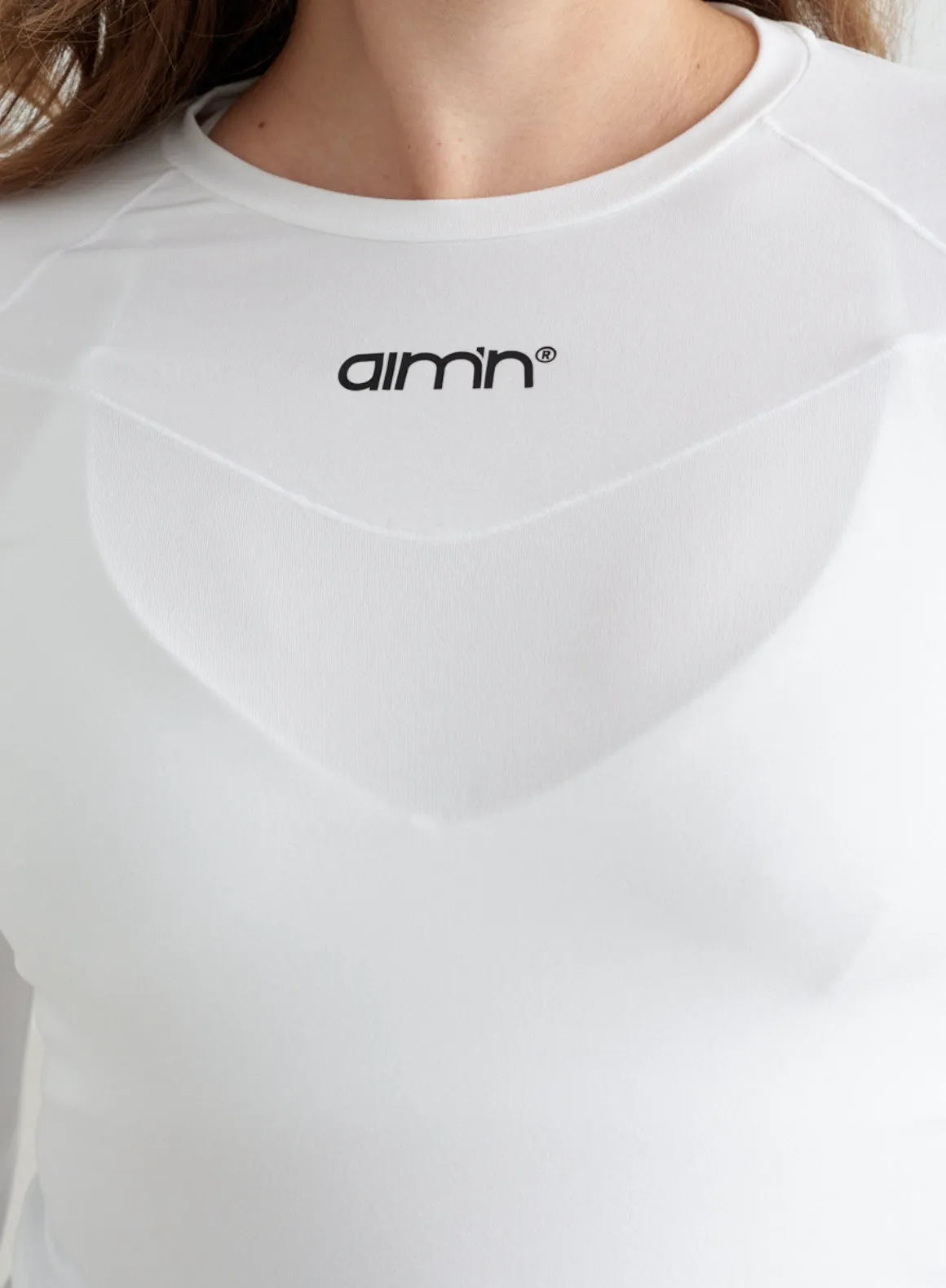 Denim White Soft Basic Maternity Long Sleeve