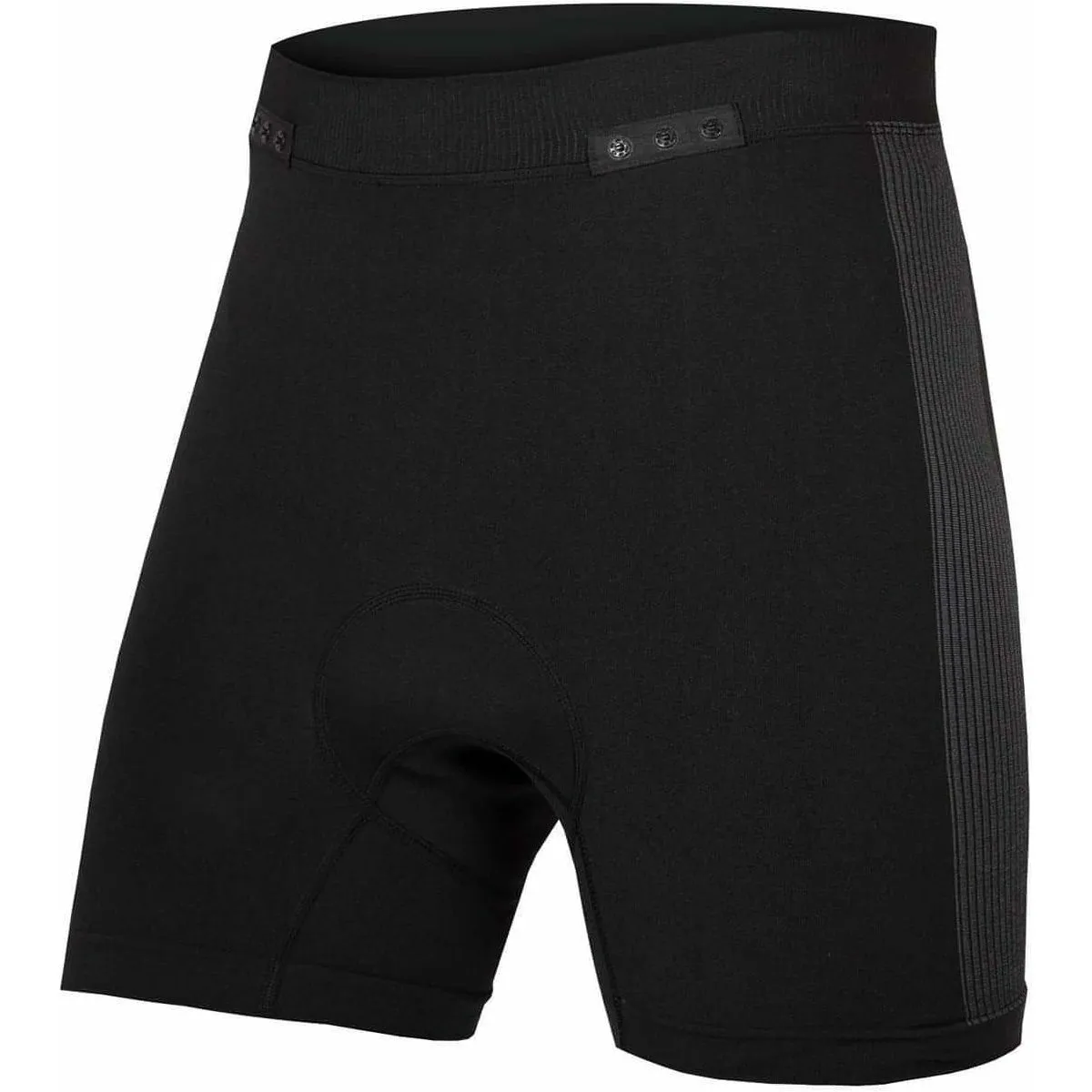 Street Fashion Endura Engineered Padded Mens Undershorts With ClickFast - Black