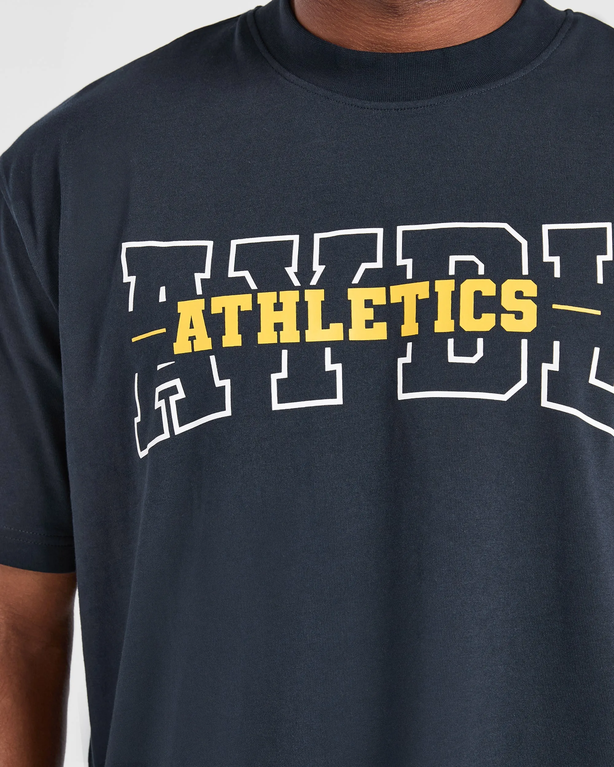 Athletics Oversized T Shirt - Navy layerable
