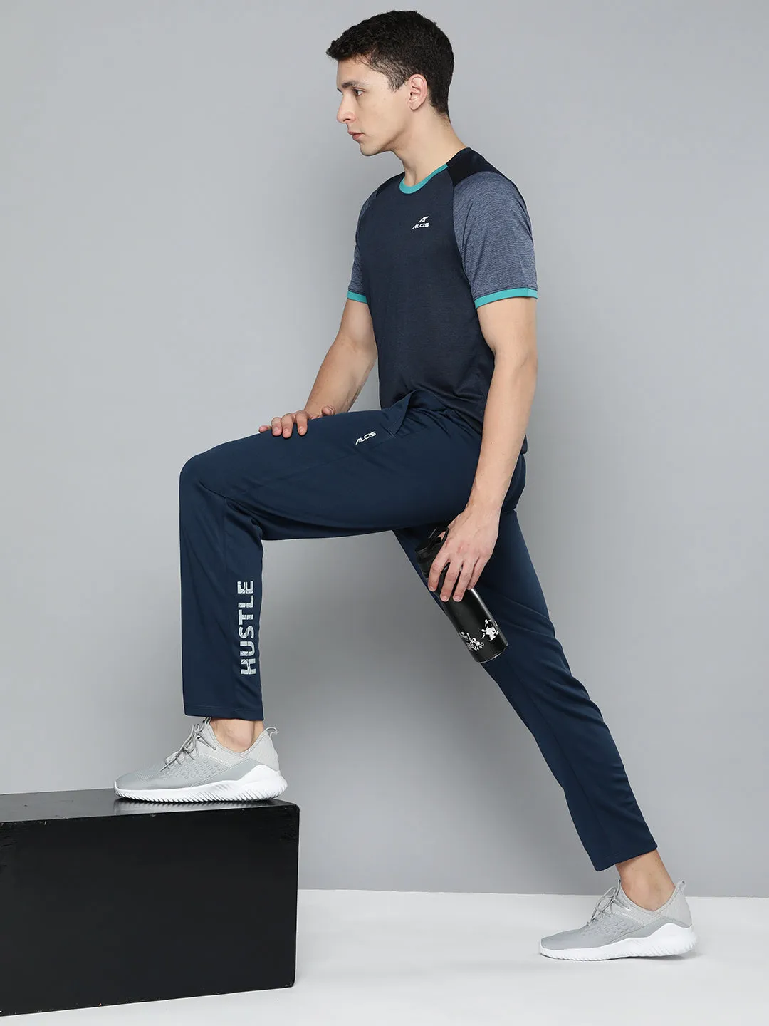 Alcis Men Printed Drytech  Track Pants ResilientElasticBand Comfortable Waistband