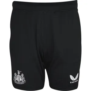 Microfiber Blend Fabric Castore Newcastle United Mens Training Shorts - Black