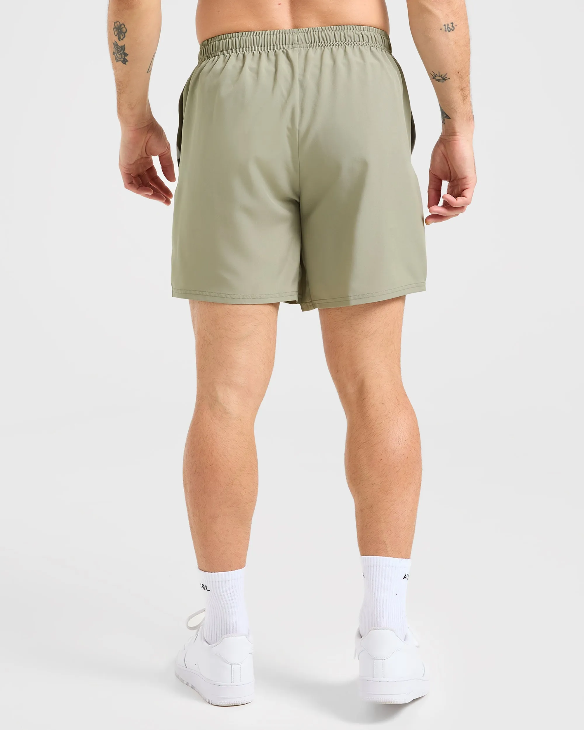Core 7" Shorts - Desert Olive Cross Ventilation Channels beachy vibe