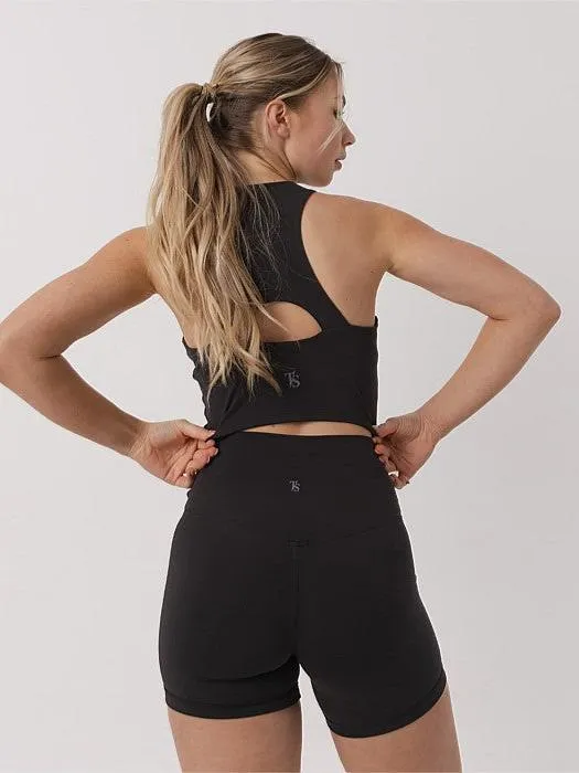 clubbing attire Golf shorts Mellow Longline Bra in Black