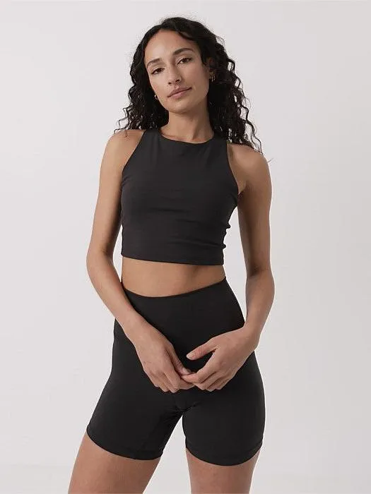 new semester picnic clothes Mellow Longline Bra in Black