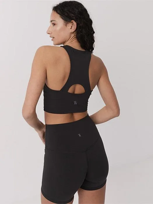 anti - static factory work Mellow Longline Bra in Black