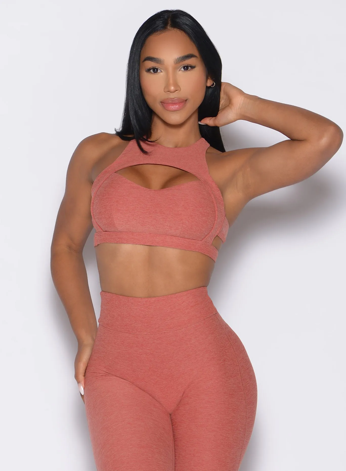 Powerhouse Bra Buttoned seams Embroidered