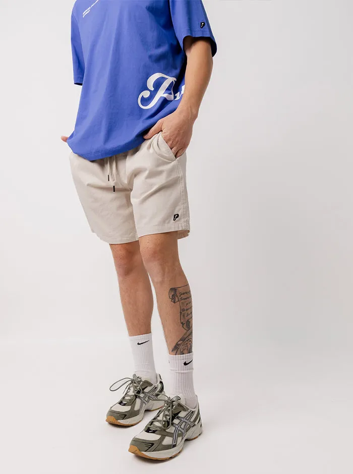 Retreat Shorts in Sand Waterproof Feature