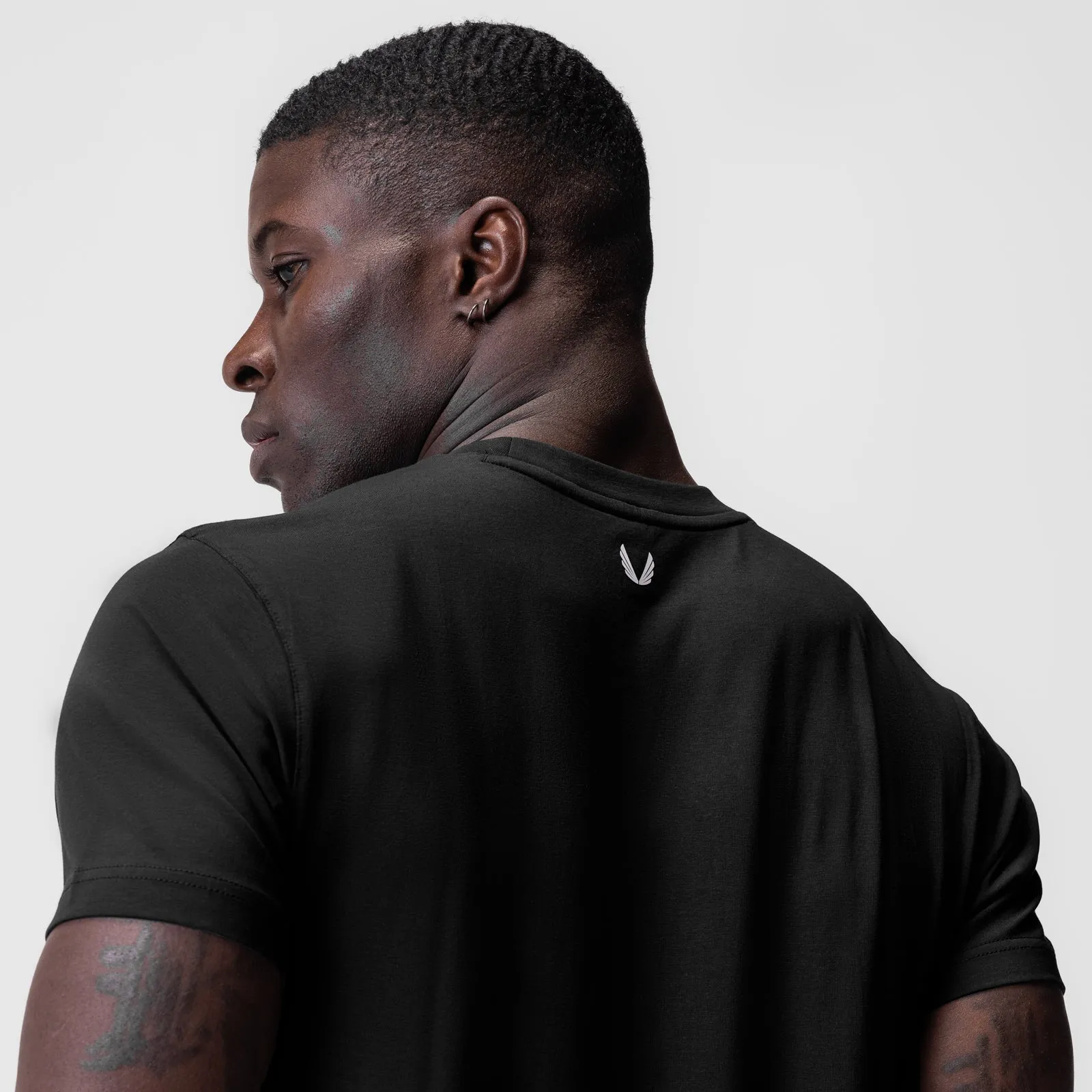 Hypoallergenic Textile High Density Weave 0923. Supima? Essential Tee - Black