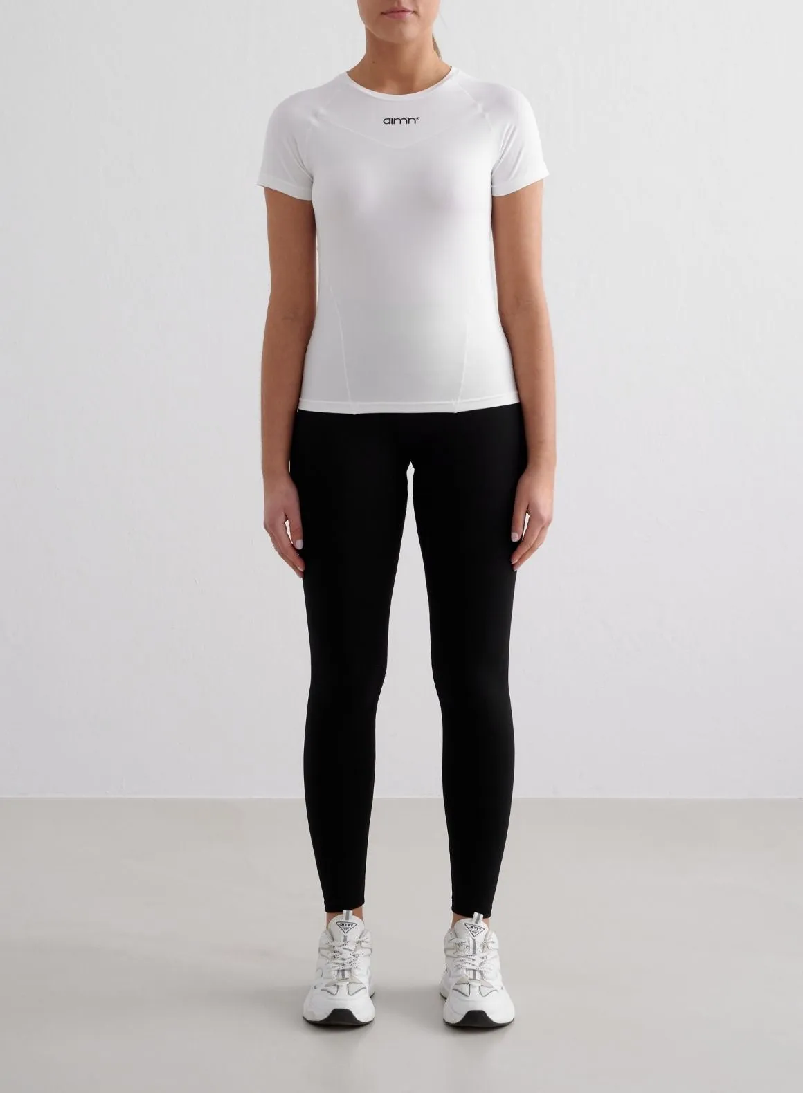 White Soft Basic Short Sleeve Long Lasting Color