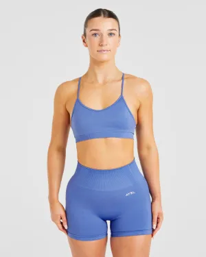 Balance V3 Seamless Strappy Sports Bra - Bright Cobalt Lightweight Cup