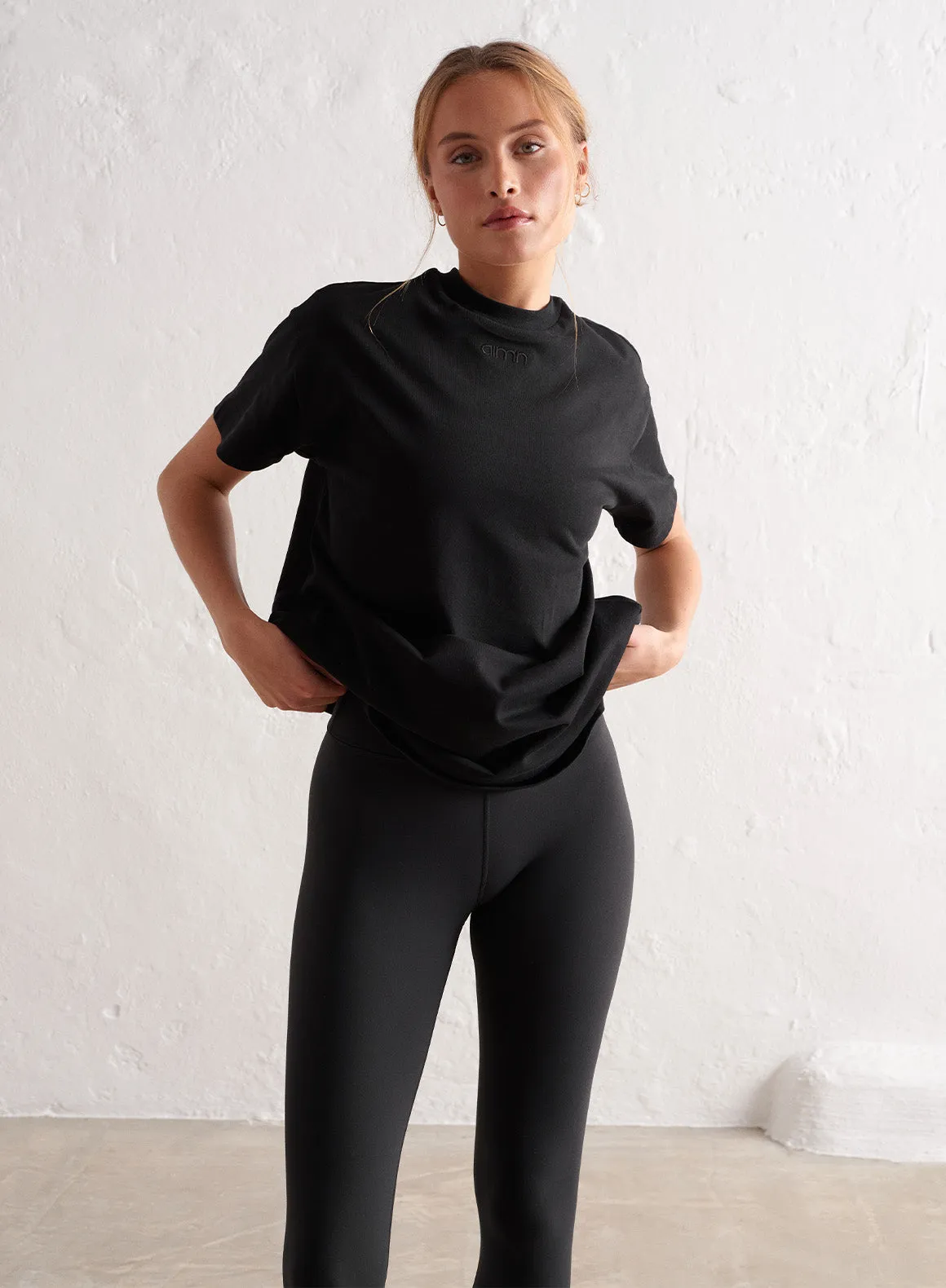 QuickDry Black Boyfriend T-shirt