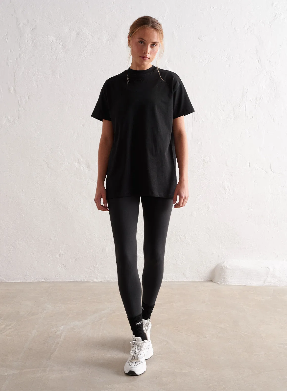Relaxing Fit Oeko Tex Certified Black Boyfriend T-shirt