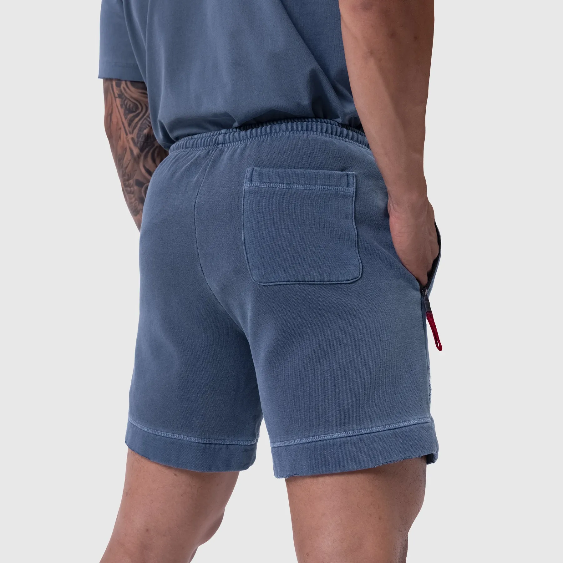0921. Tech Essential? Sweat Short - Faded Navy Comfortable Shorts