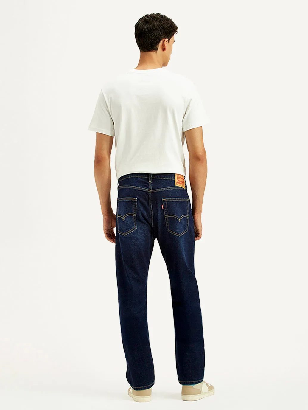 Men's 513 Indigo Slim Straight Fit Mid Rise Jeans Neutral Outfit Parent Style Family Style