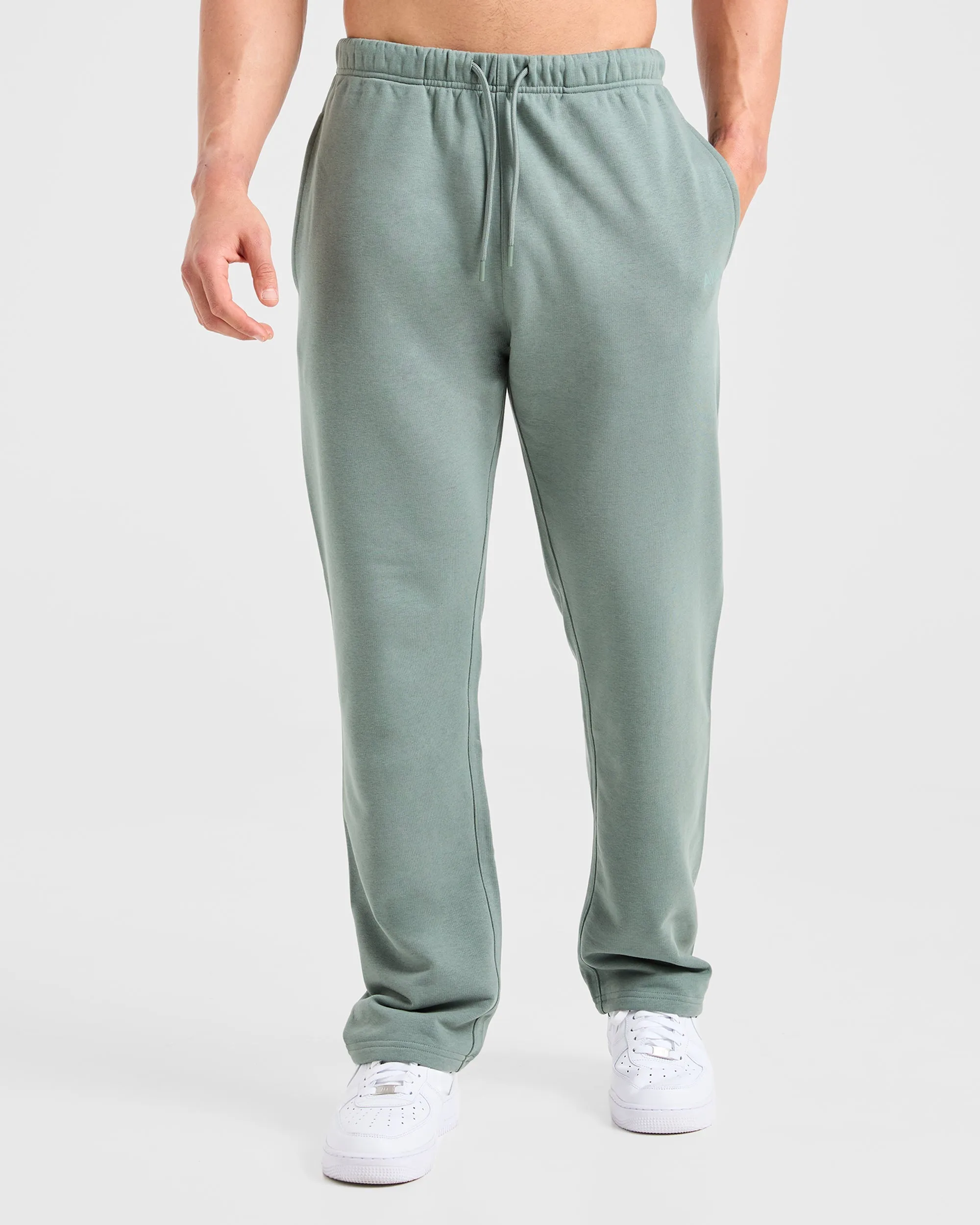 WaterproofTechnology TearResistantMaterial Craft Oversized Straight Leg Joggers - Vintage Sage
