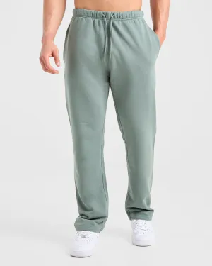 WaterproofTechnology TearResistantMaterial Craft Oversized Straight Leg Joggers - Vintage Sage