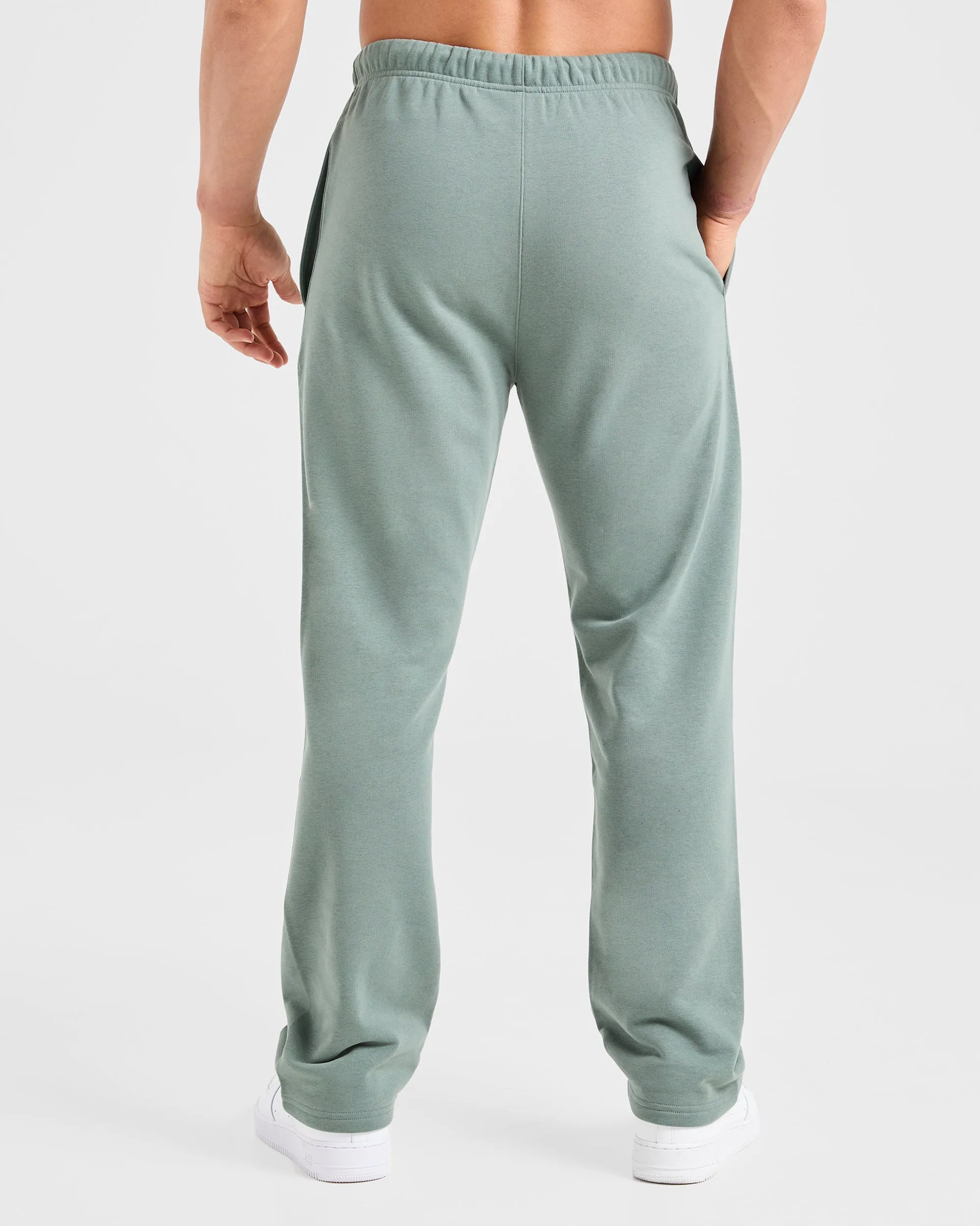 DoubleLayeredKnees Craft Oversized Straight Leg Joggers - Vintage Sage
