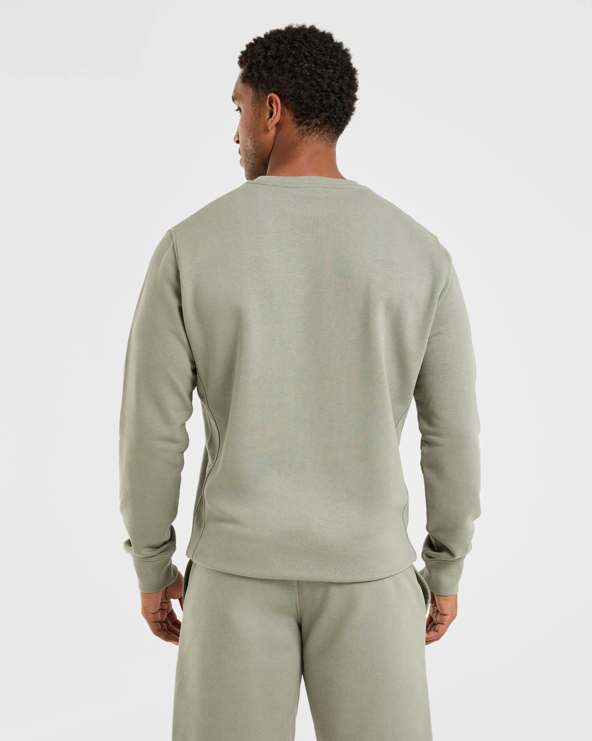 Essential Lightweight Sweater - Washed Sage Adjustable Hood