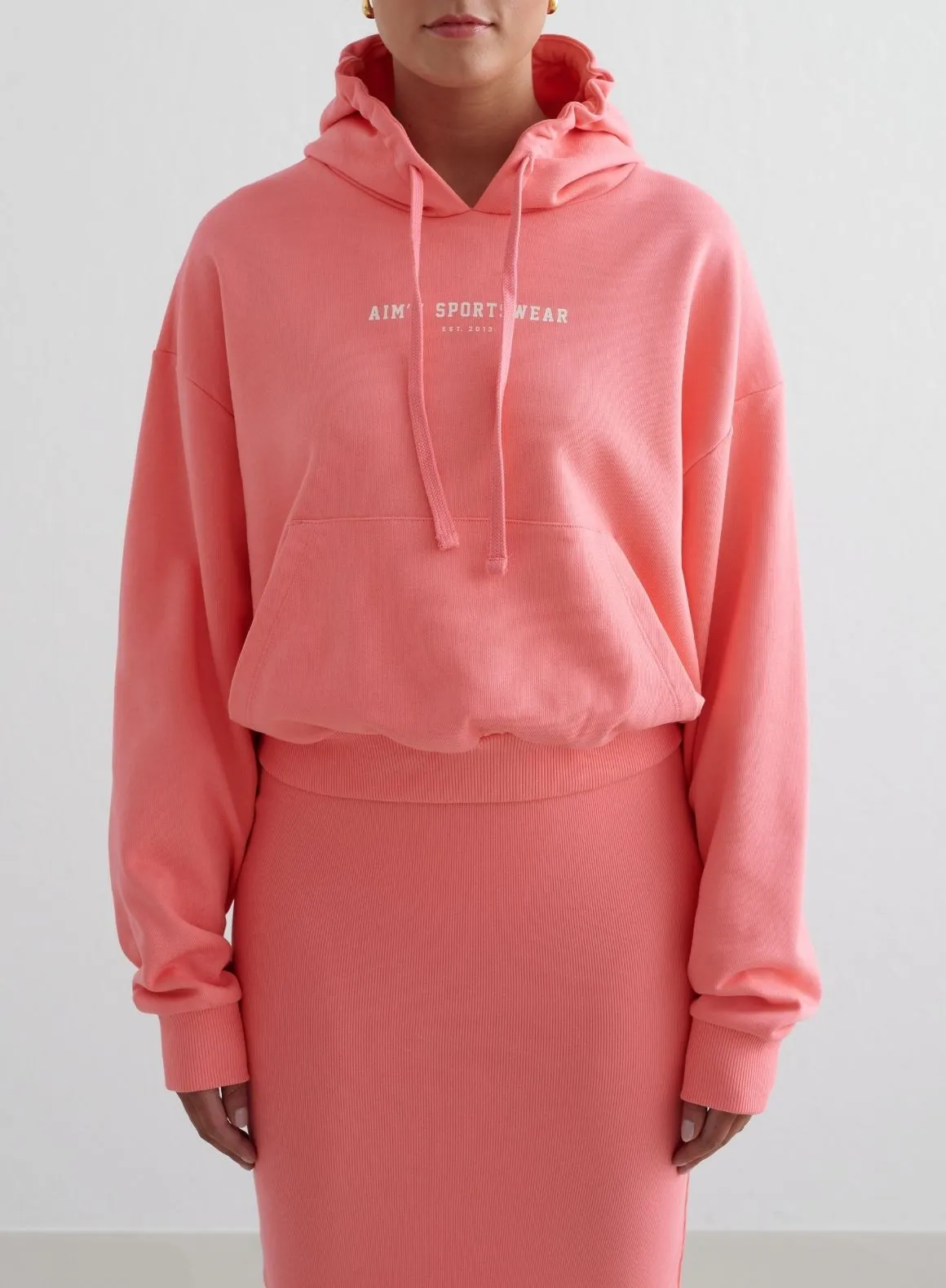 Hibiscus Varsity Chunky Terry Hood French Terry Cloth