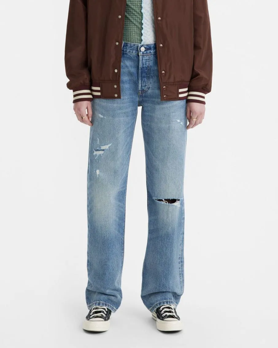 Travel Outfit Chill Outfit Date Night Travel Comfort Levi's? Womens 501 90's Relaxed Straight Fit Jeans - Twisted Sister Selvedge