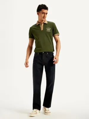 Total Fit Men's 541 Navy Blue Athletic Tapered Fit Mid Rise Jeans