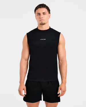 Ventilated Panels Run Slim Tank - Black Anti Gravity Waist Support
