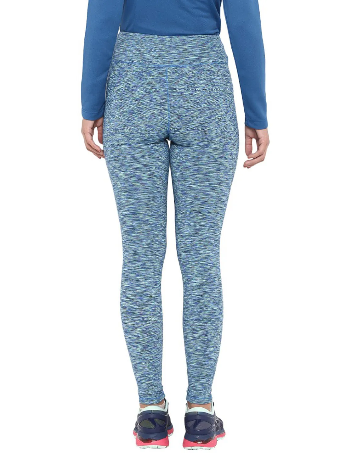 Morning Jog Shape Retain Alcis Women Sea Green Solid Ankle-Length Leggings