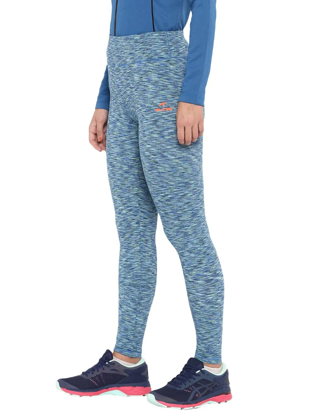 Classic Style Outdoor Lover Thermal Warm Alcis Women Sea Green Solid Ankle-Length Leggings