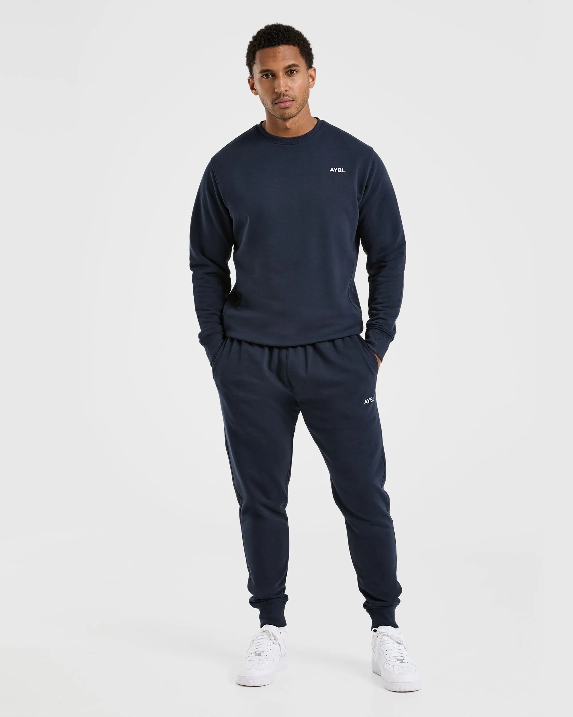 microfiber Workshop wear Essential Lightweight Sweater - Navy