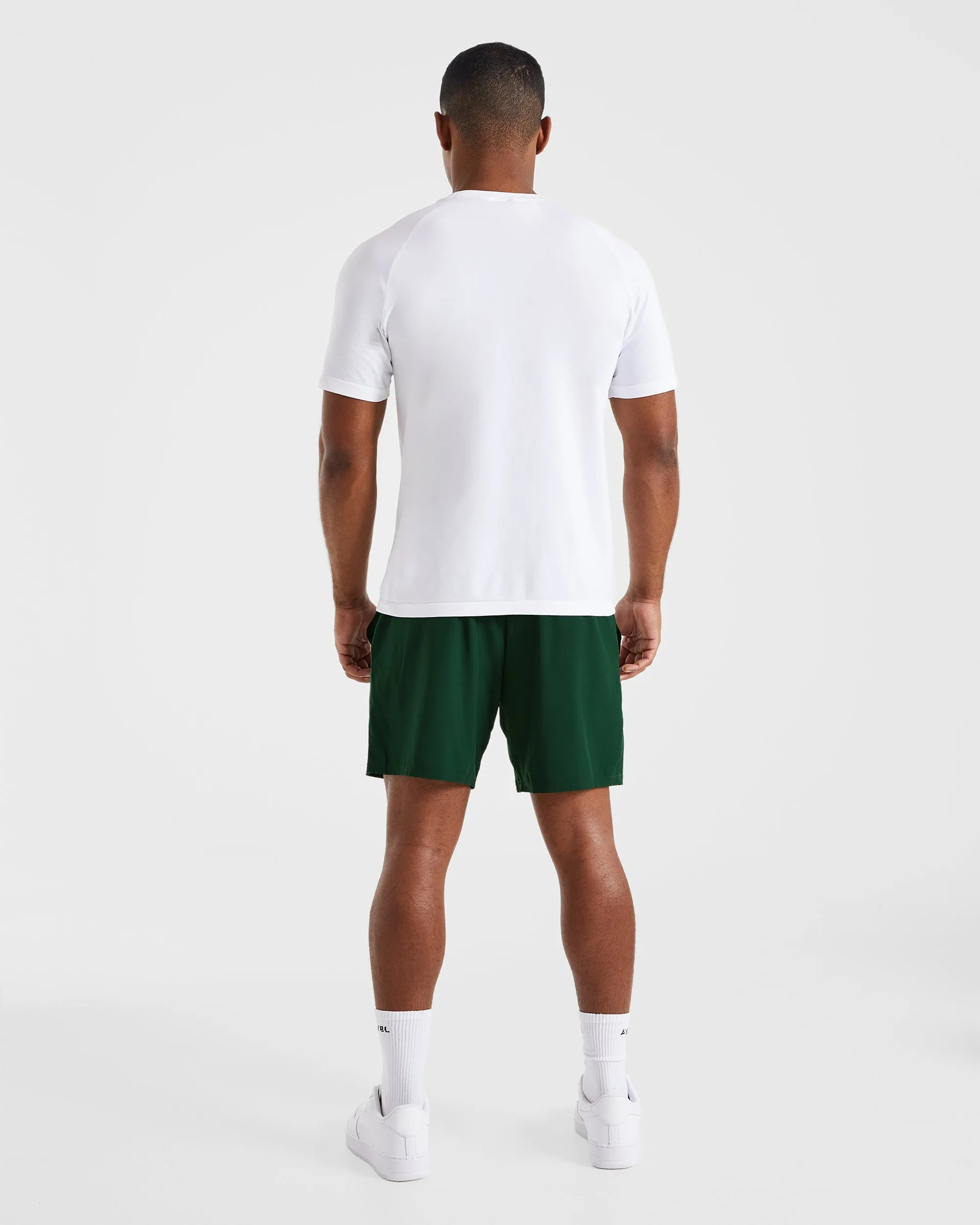 fade resistant color Core 7" Shorts - Forest Green
