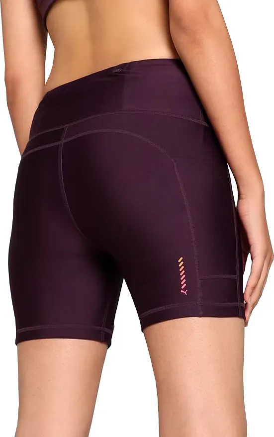 Puma Run Ultraform 6 Inch Womens Short Running Tights - Purple All Day Movement Fit