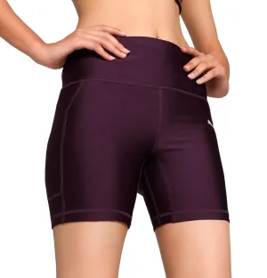 Hypoallergenic Lining UPF Protection Puma Run Ultraform 6 Inch Womens Short Running Tights - Purple