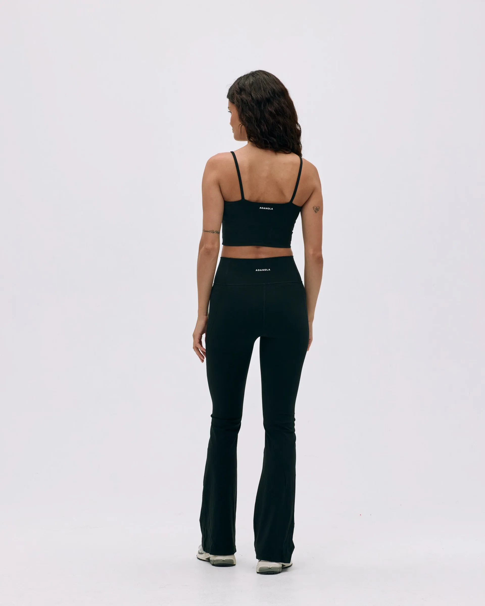 Figure Hug Flared Yoga Pant - Black