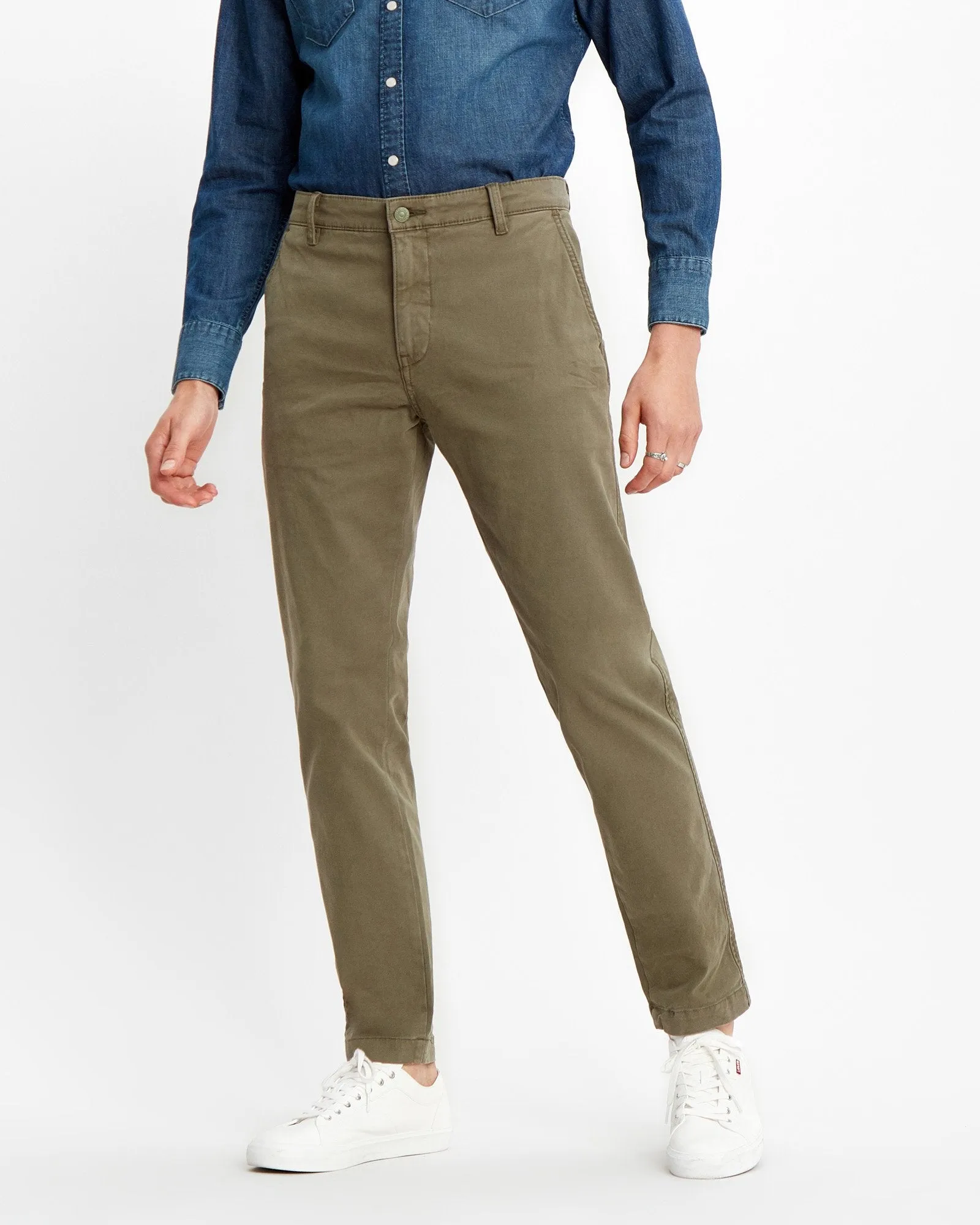 One For All Levi's? XX Chino Standard II Regular Tapered Mens Chinos - Bunker Olive Shady