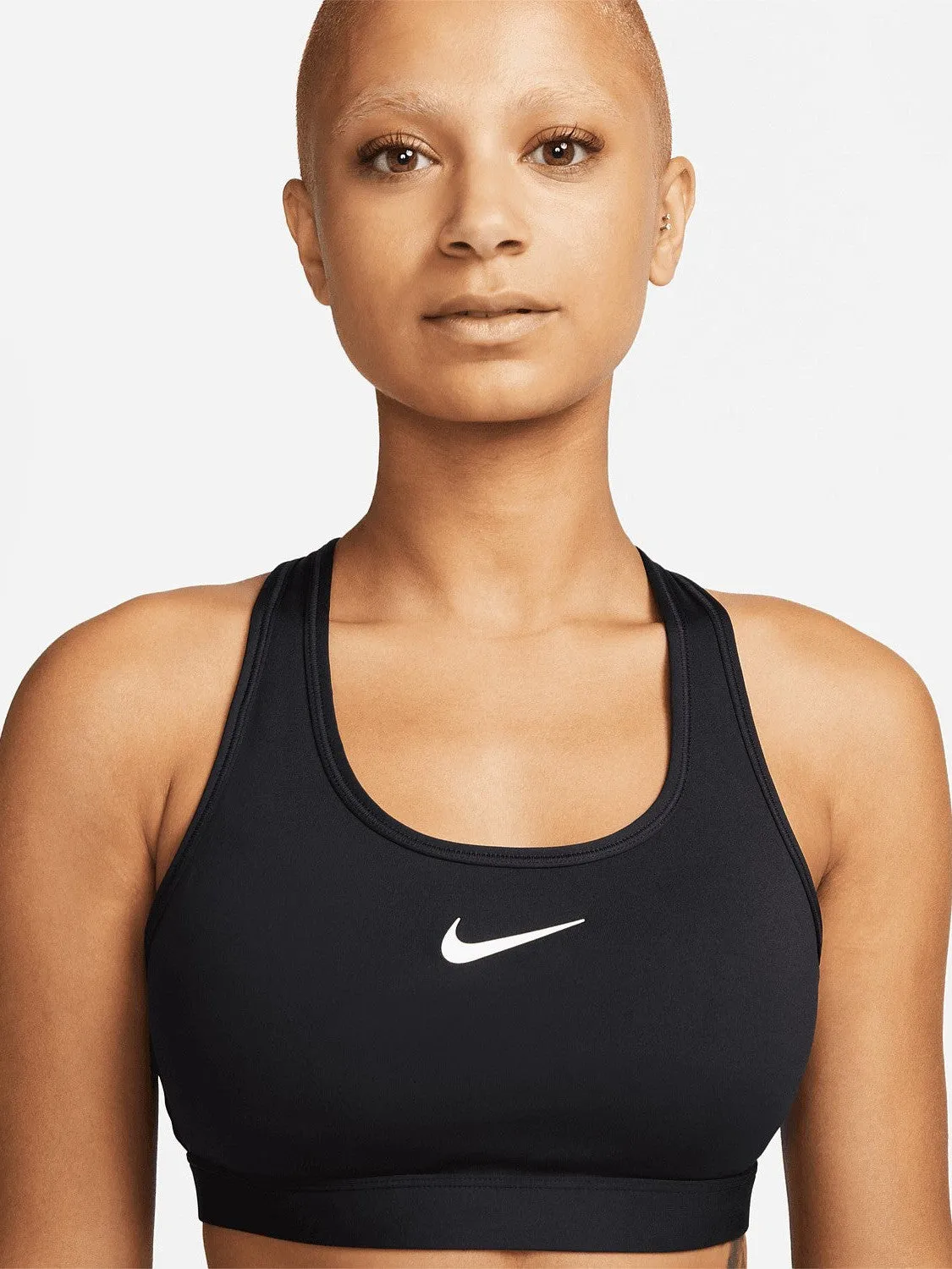tank top Wrinkle Resistant Finish Swoosh Medium Support Sports Bra