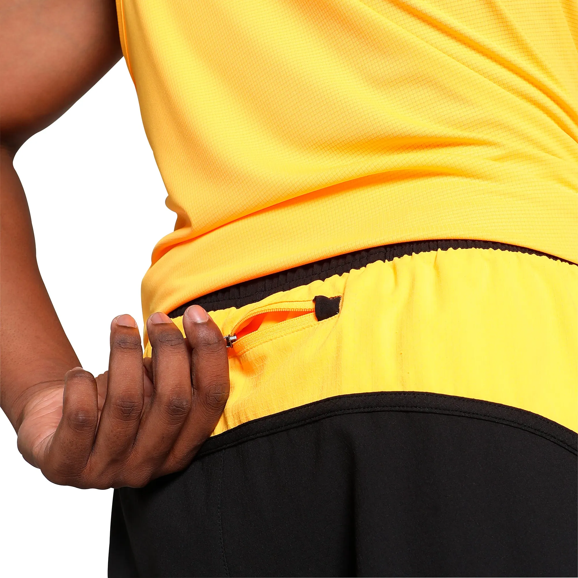 Anti Static Material Puma Velocity Ultraweave 2 In 1 Mens Running Shorts - Black