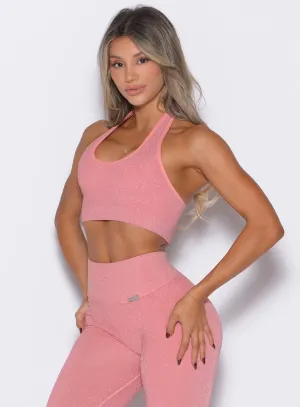 Shimmer Backless Bra Piped edges