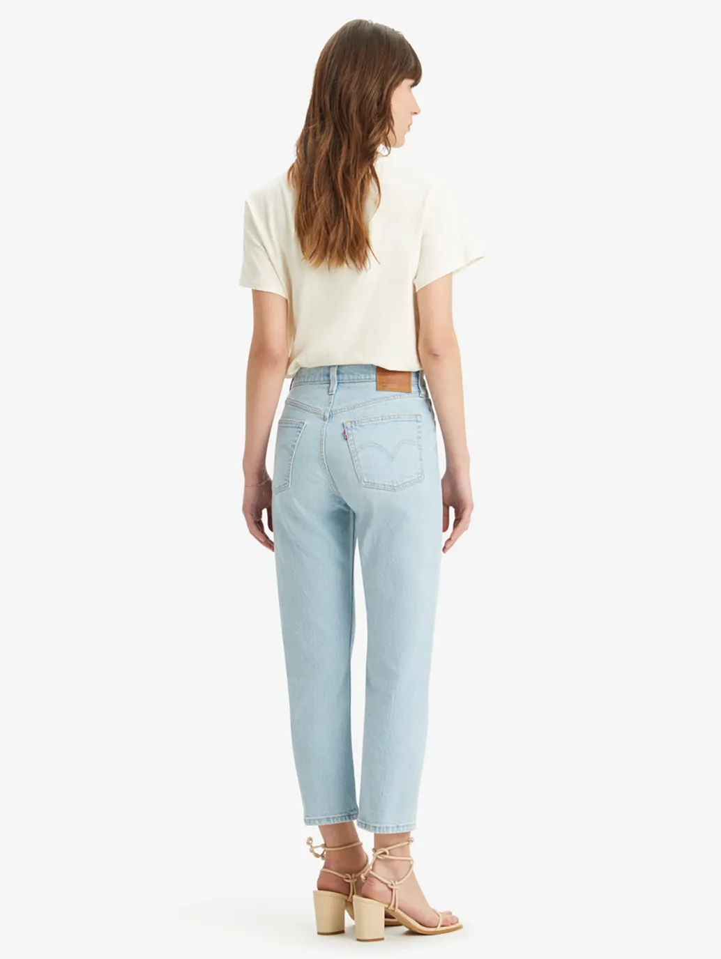 Relaxed Aesthetic Daily Uniform Women's 501 Blue Straight Fit Mid Rise Jeans