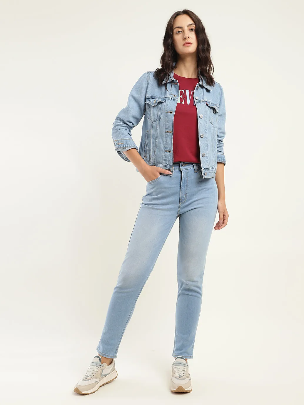 Urban Uniform Women's 80s Mom Blue Loose Fit High Rise Jeans