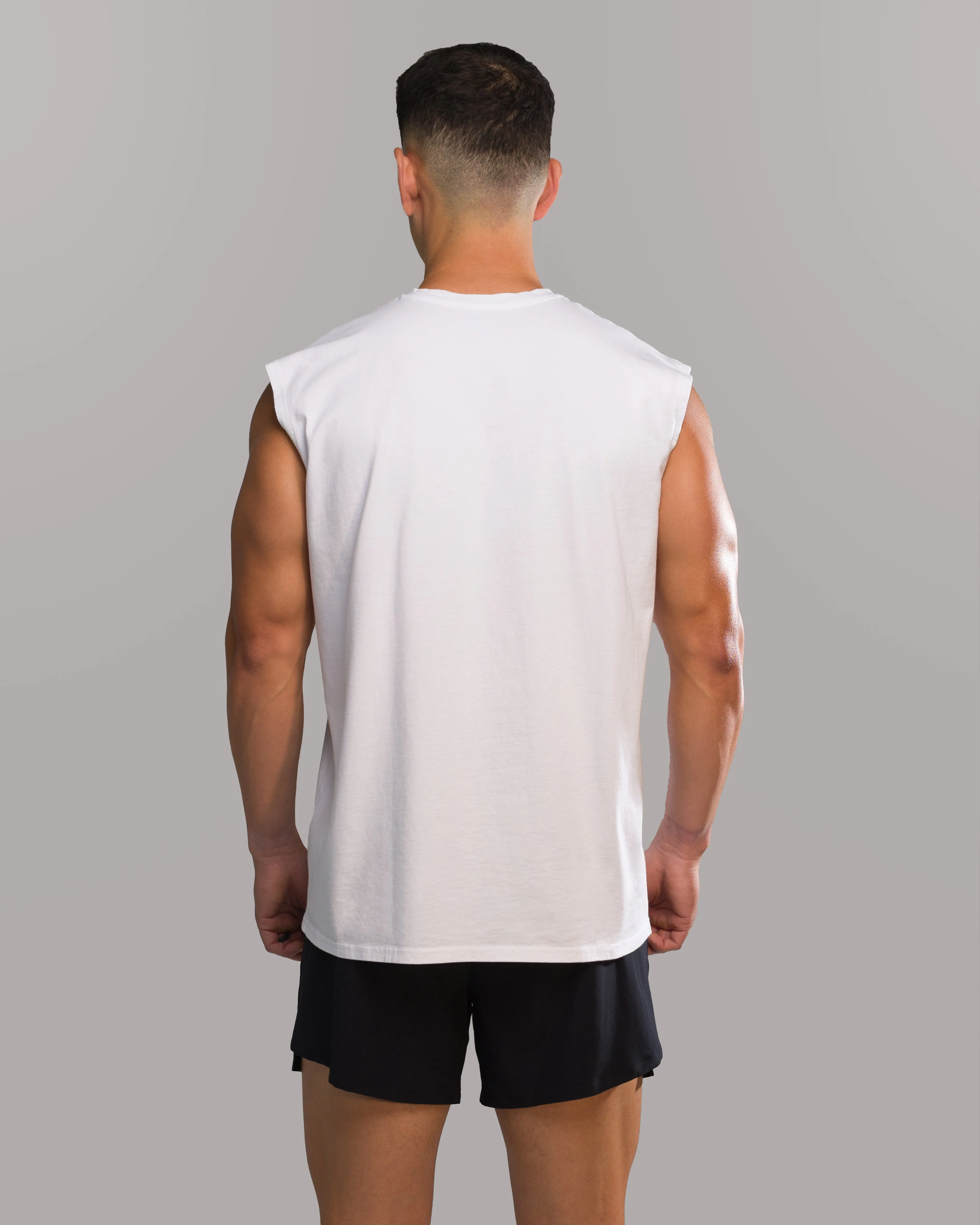 Non Restrictive Cuffs Long service life Dark Haven Cut Off - White