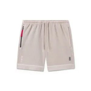 0921. Tech Essential? Sweat Short - Faded Chai fishing outfit