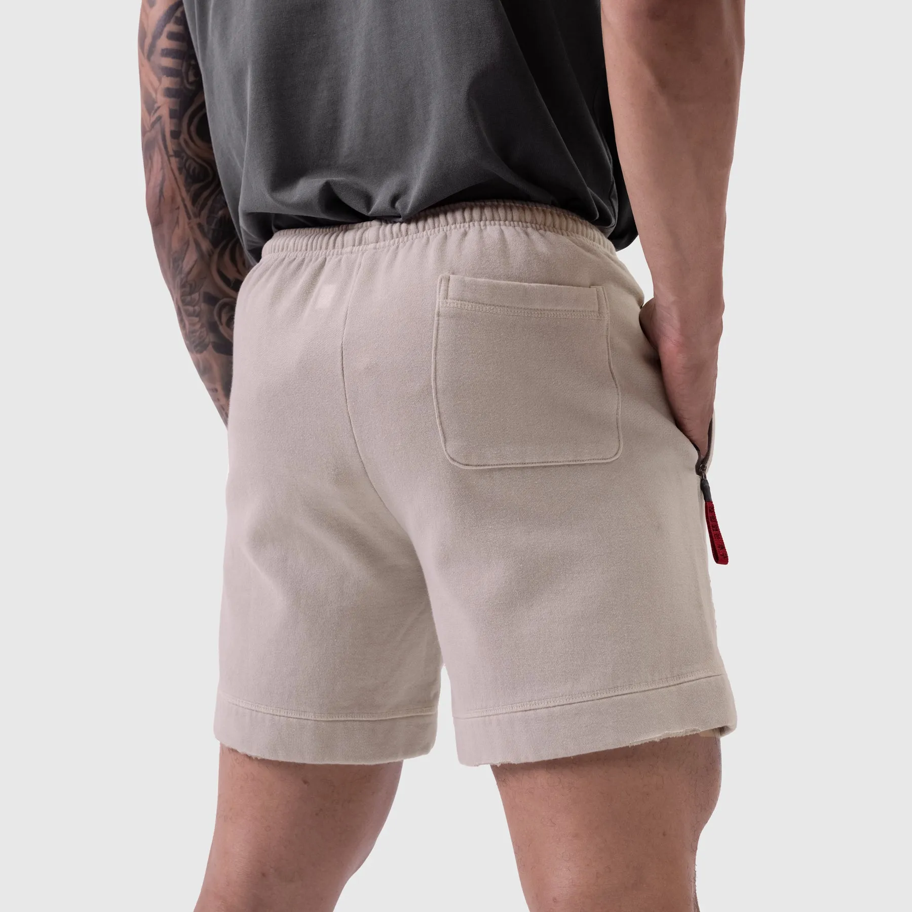 0921. Tech Essential? Sweat Short - Faded Chai jumpsuit