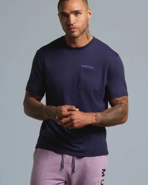 Wordmark SuperBlend Pocket T-Shirt HighDurabilityClothing EasyAdjustment