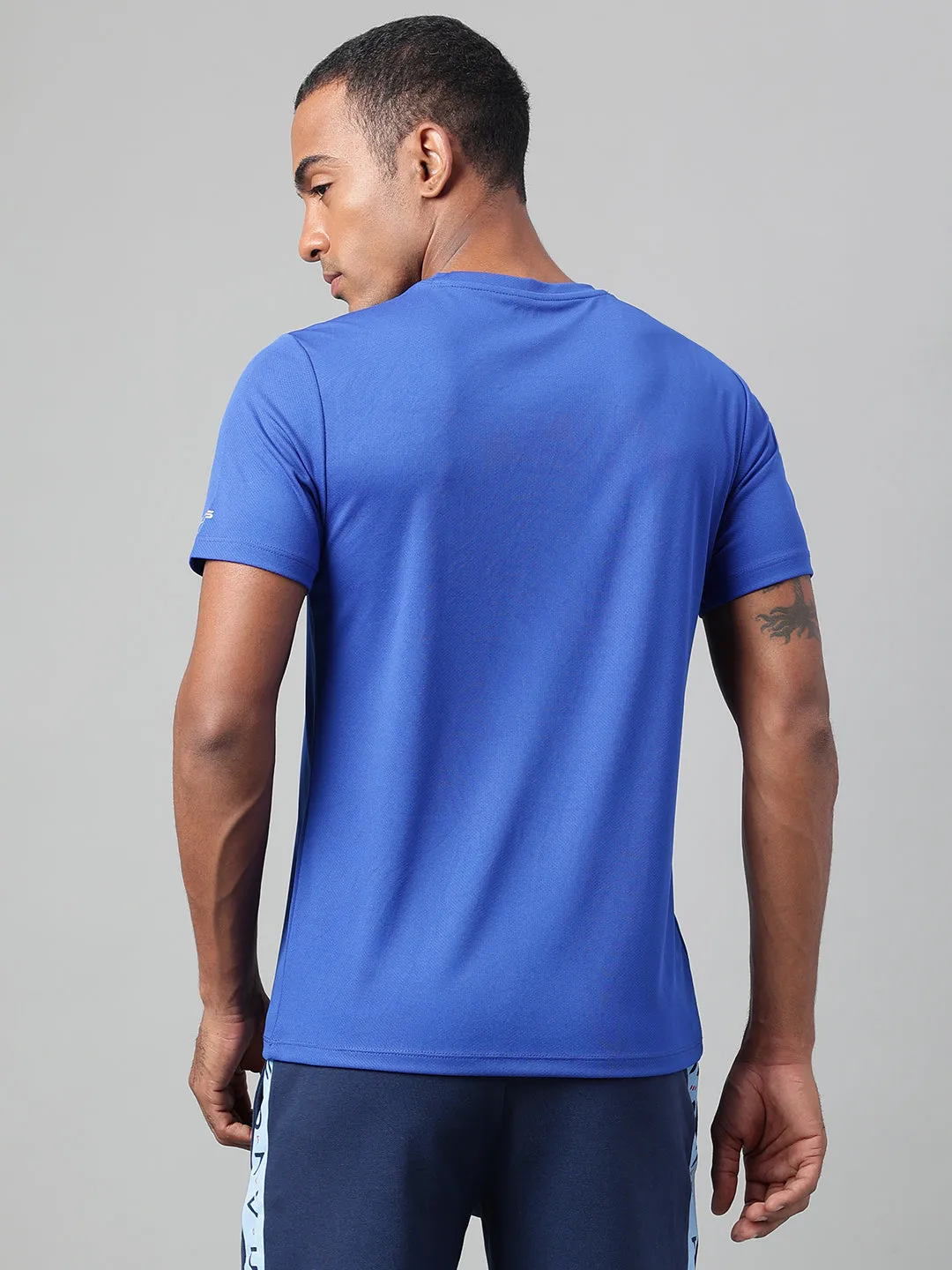 Conscious Core Calm Tone Alcis Men's Printed Scuba Anti-Static Drytech  Slim-Fit Training Tee