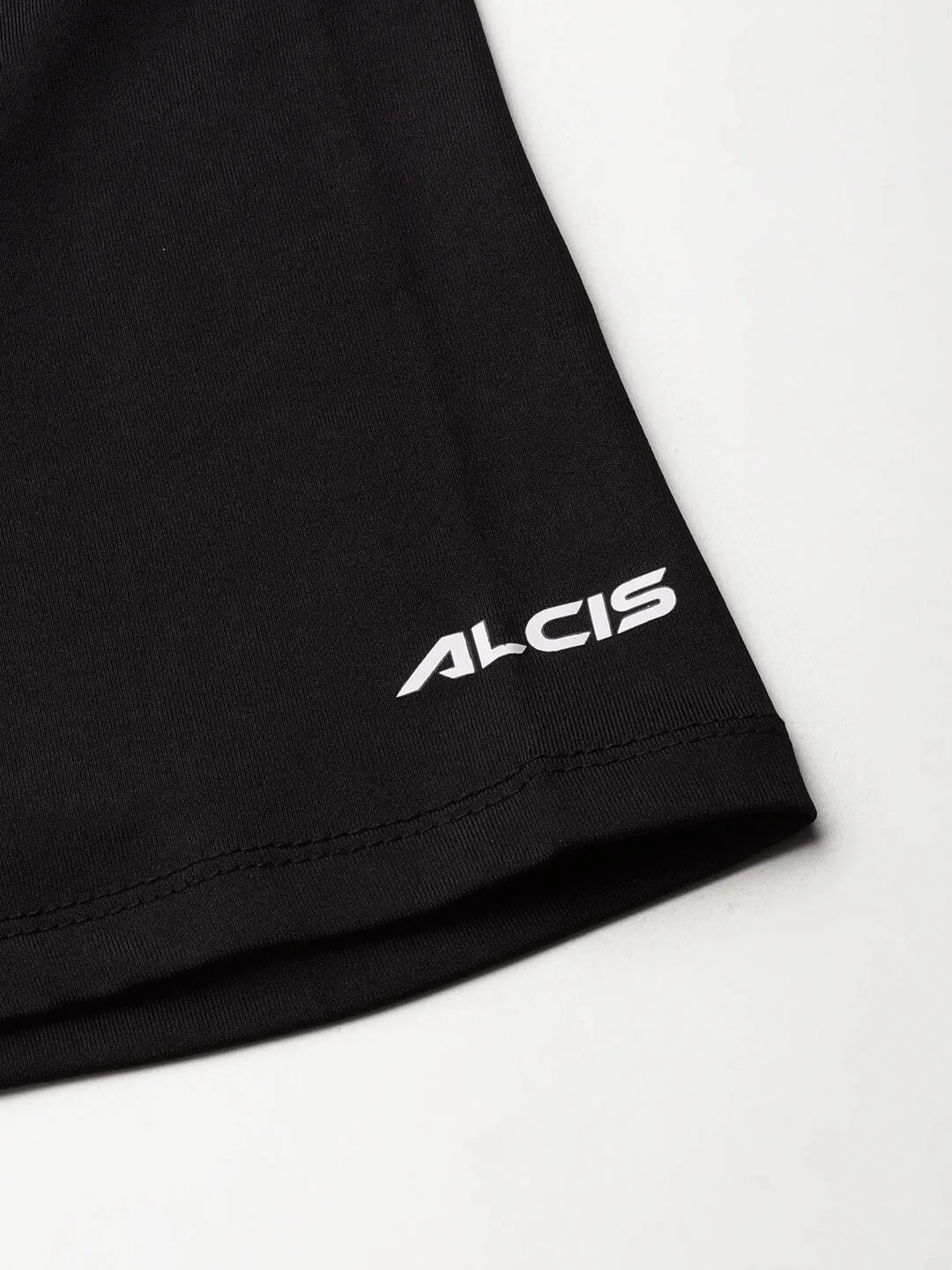 Alcis Men Black Typography Printed Anti Static Slim Fit Sports T-shirt Handmade Glow