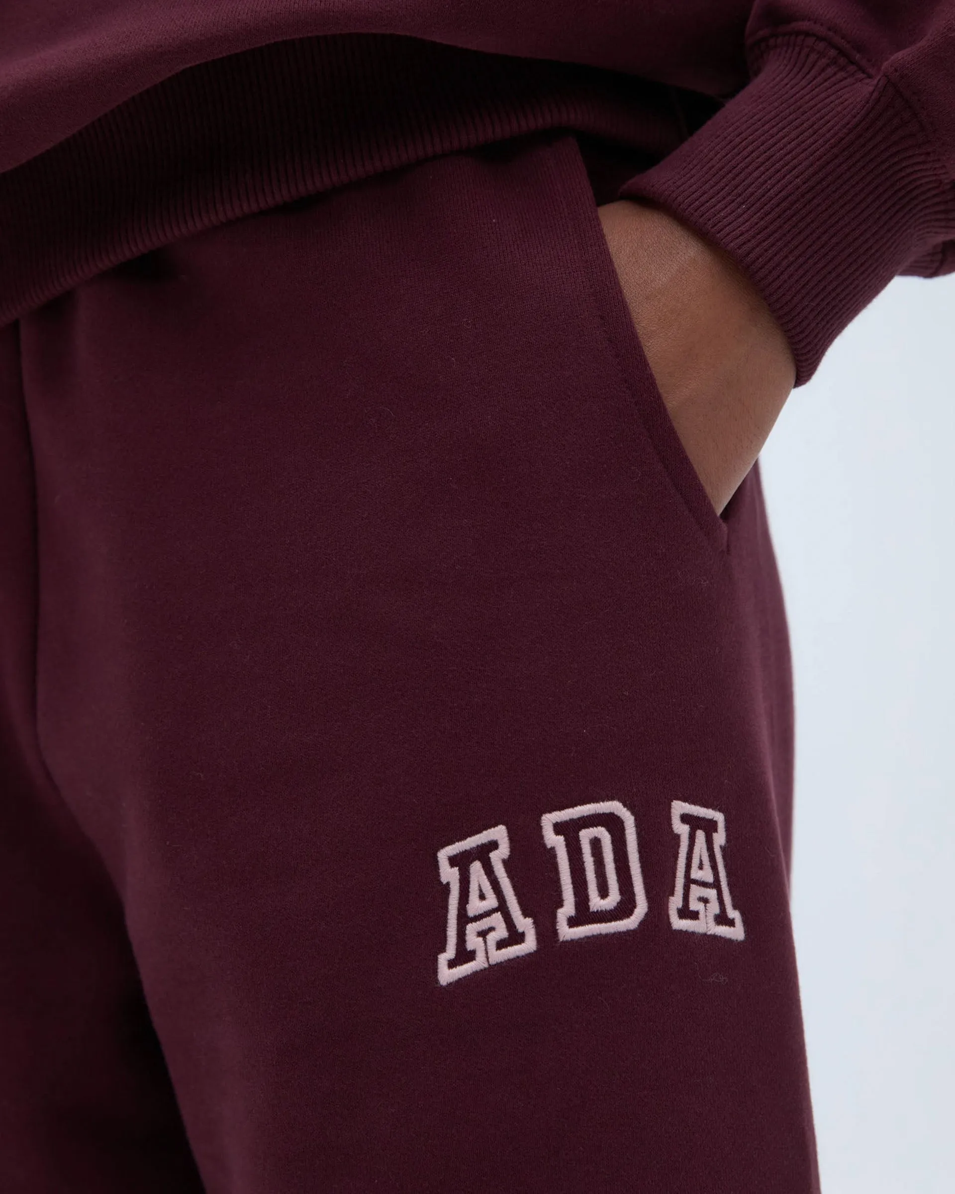 Easy Movement ADA Sweatpants - Burgundy